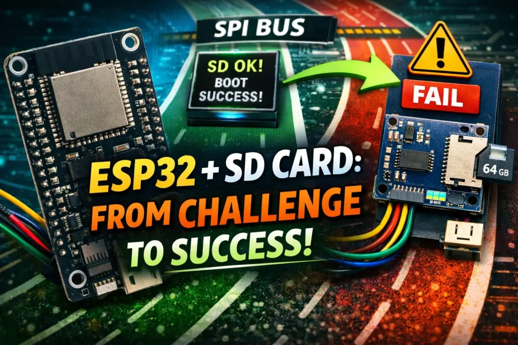 esp32 sdcard spi challenge