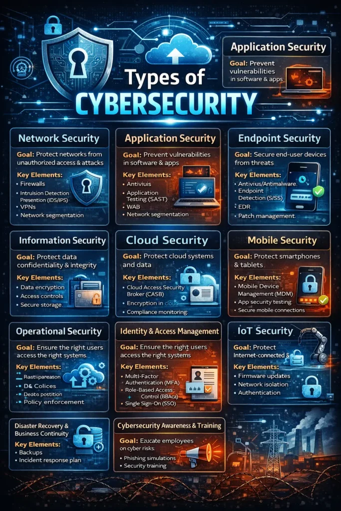 types of cybersecurity explanation