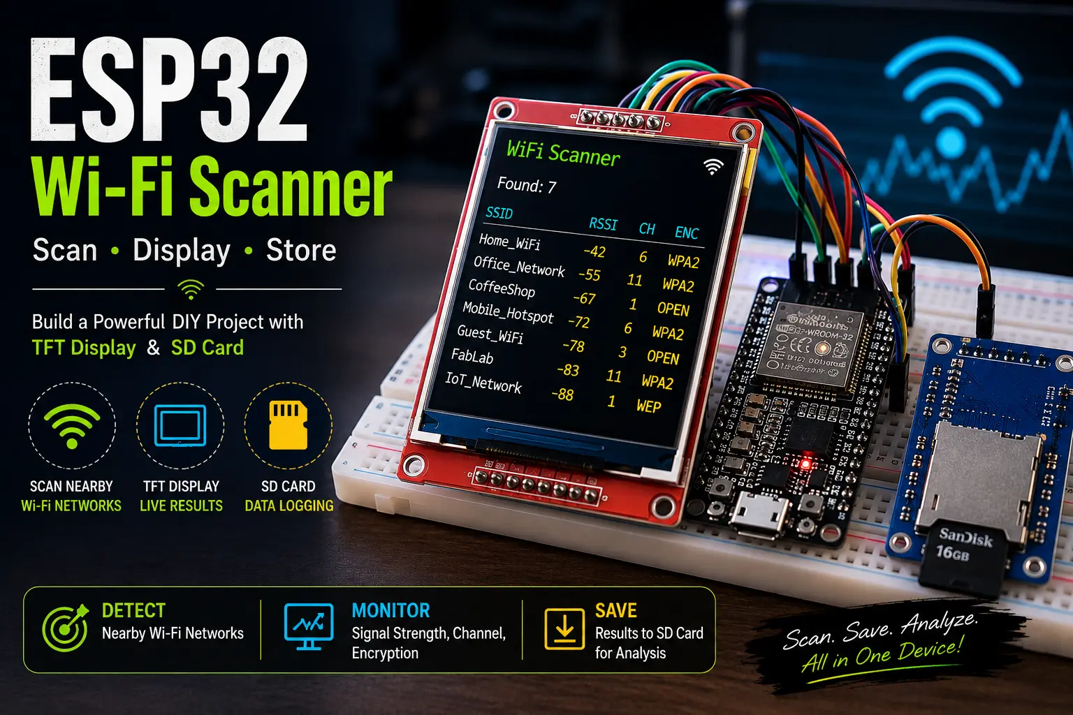 esp32 wifi scanner